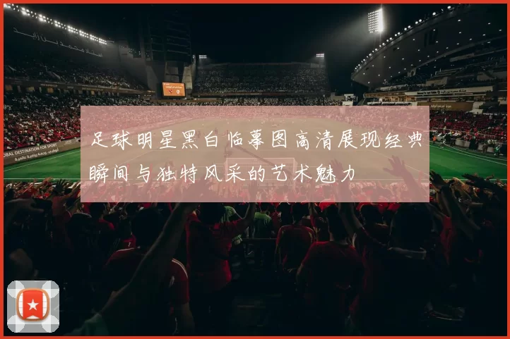 足球明星黑白临摹图高清展现经典瞬间与独特风采的艺术魅力